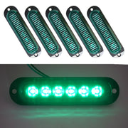 5 pezzi MK-093 Lampada a lampadina per indicatori di posizione laterali a 6 LED per auto/camion, MK-093(Blue Light), MK-093(Green Light), MK-093(Red Light), MK-093(White Light), MK-093(Yellow Light)