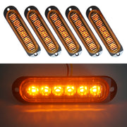 5 pezzi MK-093 Lampada a lampadina per indicatori di posizione laterali a 6 LED per auto/camion, MK-093(Blue Light), MK-093(Green Light), MK-093(Red Light), MK-093(White Light), MK-093(Yellow Light)