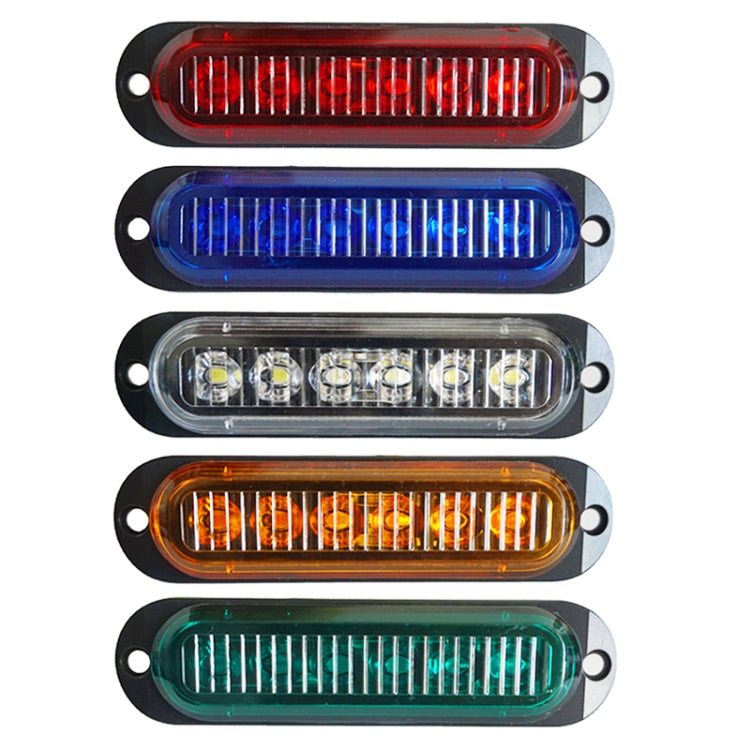 5 pezzi MK-093 Lampada a lampadina per indicatori di posizione laterali a 6 LED per auto/camion, MK-093(Blue Light), MK-093(Green Light), MK-093(Red Light), MK-093(White Light), MK-093(Yellow Light)