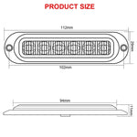5 pezzi MK-093 Lampada a lampadina per indicatori di posizione laterali a 6 LED per auto/camion, MK-093(Blue Light), MK-093(Green Light), MK-093(Red Light), MK-093(White Light), MK-093(Yellow Light)