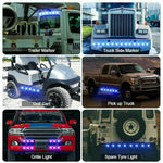 10 pezzi MK-118 3/4 pollici con struttura in metallo per auto/camion 3 LED indicatori di direzione laterali lampada a lampadina, MK-118(Blue Light), MK-118(Green Light), MK-118(Red Light), MK-118(White Light), MK-118 (Yellow Light)