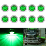 10 pezzi MK-118 3/4 pollici con struttura in metallo per auto/camion 3 LED indicatori di direzione laterali lampada a lampadina, MK-118(Blue Light), MK-118(Green Light), MK-118(Red Light), MK-118(White Light), MK-118 (Yellow Light)