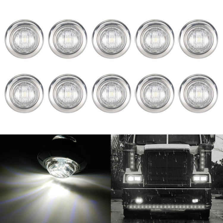 10 pezzi MK-118 3/4 pollici con struttura in metallo per auto/camion 3 LED indicatori di direzione laterali lampada a lampadina, MK-118(Blue Light), MK-118(Green Light), MK-118(Red Light), MK-118(White Light), MK-118 (Yellow Light)