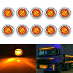10 pezzi MK-118 3/4 pollici con struttura in metallo per auto/camion 3 LED indicatori di direzione laterali lampada a lampadina, MK-118(Blue Light), MK-118(Green Light), MK-118(Red Light), MK-118(White Light), MK-118 (Yellow Light)