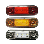 5 pezzi MK-327 Fanale posteriore per auto/camion 3 LED Indicatore di posizione laterale, MK-327(Red Light), MK-327(White Light), MK-327(Yellow Light)