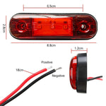 5 pezzi MK-327 Fanale posteriore per auto/camion 3 LED Indicatore di posizione laterale, MK-327(Red Light), MK-327(White Light), MK-327(Yellow Light)