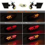 2 pezzi KC670 moto integrato lampeggiante indicatore di direzione freno fanale posteriore per Honda MSX125 CBR650F CTX700, KC670