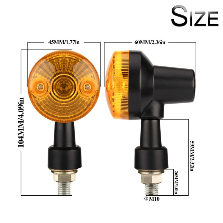 2 PEZZI PE-ZS101 Indicatori di direzione per moto