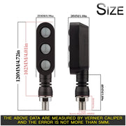 2 PCS KC050 Indicatore di direzione a LED per motocicletta, KC050
