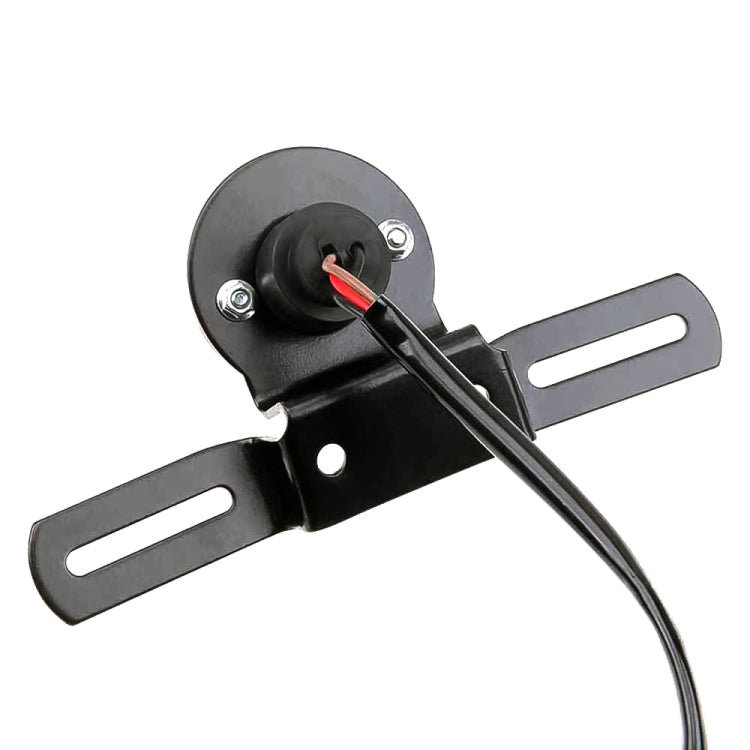 Luce freno rotonda retrò per moto da 2 pezzi con portatarga, Retro Round Brake Light