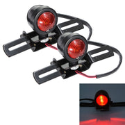 2 pezzi KC-WD-FGZXD Luce freno rotonda retrò per moto con portatarga, Brake Light