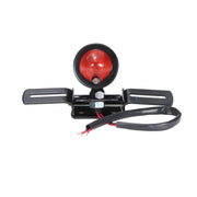 2 pezzi KC-WD-FGZXD Luce freno rotonda retrò per moto con portatarga, Brake Light