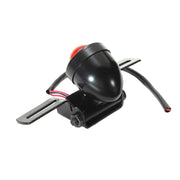 2 pezzi KC-WD-FGZXD Luce freno rotonda retrò per moto con portatarga, Brake Light