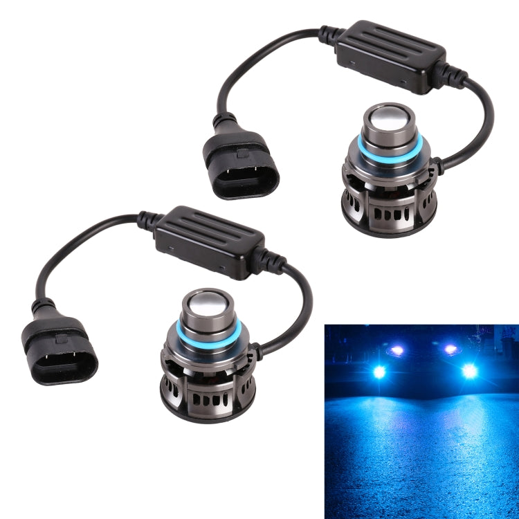 1 paio di fari LED in lega di alluminio per auto 9005 27W / DC12V, 9005 (Blue Light), 9005 (Gold Light), 9005 (Lime Green), 9005 (White Light)