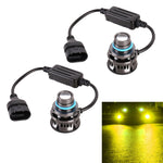 1 paio di fari LED in lega di alluminio per auto 9005 27W / DC12V, 9005 (Blue Light), 9005 (Gold Light), 9005 (Lime Green), 9005 (White Light)