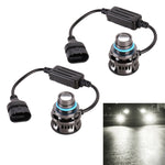 1 paio di fari LED in lega di alluminio per auto 9005 27W / DC12V, 9005 (Blue Light), 9005 (Gold Light), 9005 (Lime Green), 9005 (White Light)