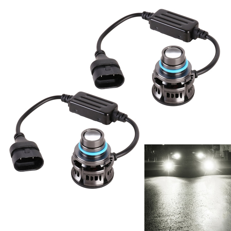 1 paio di fari LED in lega di alluminio per auto 9005 27W / DC12V, 9005 (Blue Light), 9005 (Gold Light), 9005 (Lime Green), 9005 (White Light)
