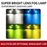 1 paio di fari LED in lega di alluminio per auto 9005 27W / DC12V, 9005 (Blue Light), 9005 (Gold Light), 9005 (Lime Green), 9005 (White Light)
