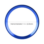 Copertura dell'anello decorativo del volante dell'auto per Mercedes-Benz, diametro interno: 5,6 cm, 5.6cm (Blue), 5.6cm (Red), 5.6cm (Silver)