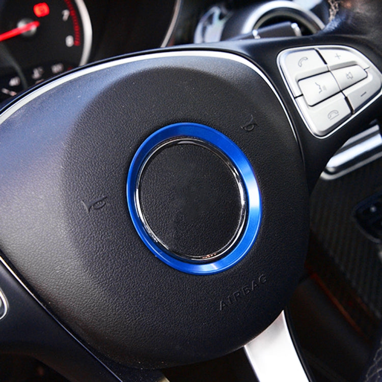Copertura dell'anello decorativo del volante dell'auto per Mercedes-Benz, diametro interno: 5,6 cm, 5.6cm (Blue), 5.6cm (Red), 5.6cm (Silver)