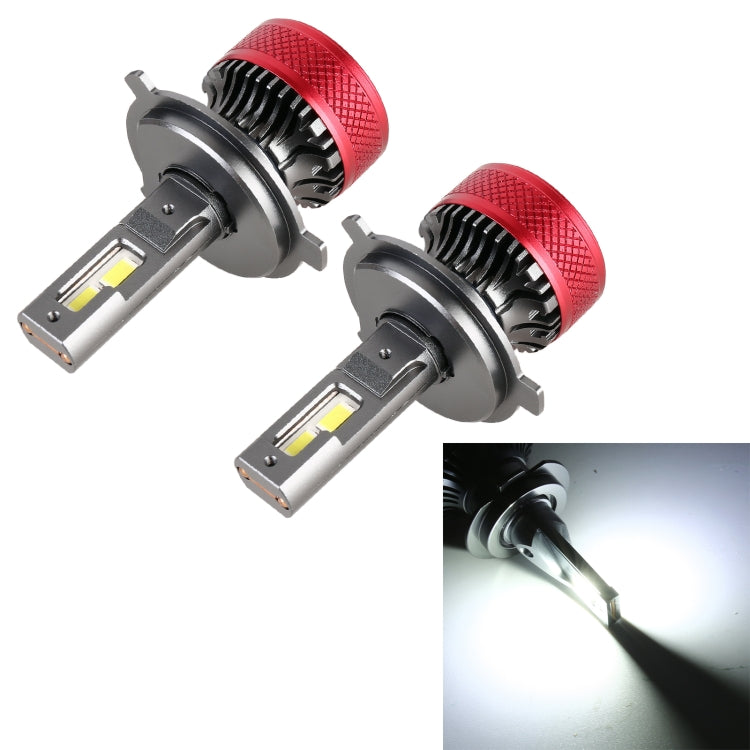 1 paio di fari per auto LED H4 DC12V 65W 6000K 6500LM, H4