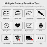 KONNWEI KW720 Tester per batterie al piombo-acido da 3,2 pollici 6V-24V con stampante, KW720