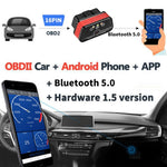 KONNWEI KW901 Telefono Android OBD2 Auto Bluetooth 5.0 Strumenti di scansione diagnostica, Bluetooth 5.0