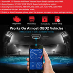 KONNWEI KW901 Telefono Android OBD2 Auto Bluetooth 5.0 Strumenti di scansione diagnostica, Bluetooth 5.0