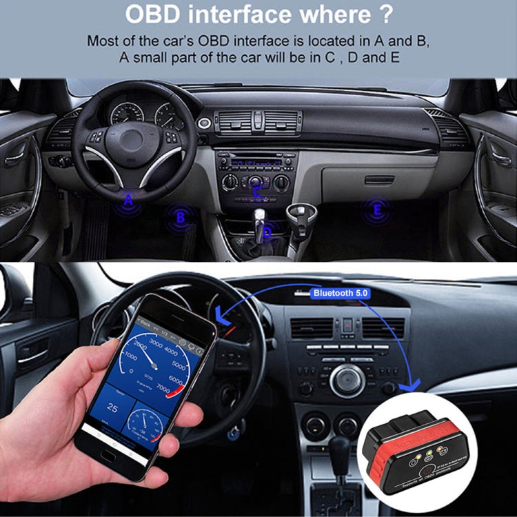 KONNWEI KW901 Telefono Android OBD2 Auto Bluetooth 5.0 Strumenti di scansione diagnostica, Bluetooth 5.0