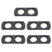 Pannello accendisigari voltmetro di ricarica USB modificato a 2 fori per auto da 5 pezzi, 2-Hole