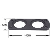 Pannello accendisigari voltmetro di ricarica USB modificato a 2 fori per auto da 5 pezzi, 2-Hole