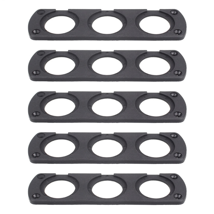 Pannello accendisigari voltmetro di ricarica USB modificato a 3 fori per auto da 5 pezzi, 3-Hole