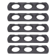 Pannello accendisigari voltmetro di ricarica USB modificato a 3 fori per auto da 5 pezzi, 3-Hole