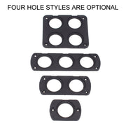 Pannello accendisigari voltmetro di ricarica USB modificato a 3 fori per auto da 5 pezzi, 3-Hole
