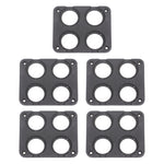 Pannello accendisigari voltmetro di ricarica USB modificato a 4 fori per auto da 5 pezzi, 4-Hole