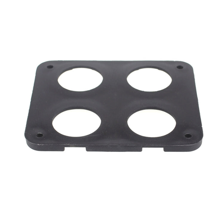 Pannello accendisigari voltmetro di ricarica USB modificato a 4 fori per auto da 5 pezzi, 4-Hole