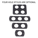 Pannello accendisigari voltmetro di ricarica USB modificato a 4 fori per auto da 5 pezzi, 4-Hole