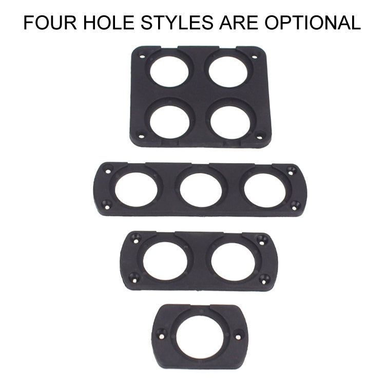 Pannello accendisigari voltmetro di ricarica USB modificato a 4 fori per auto da 5 pezzi, 4-Hole