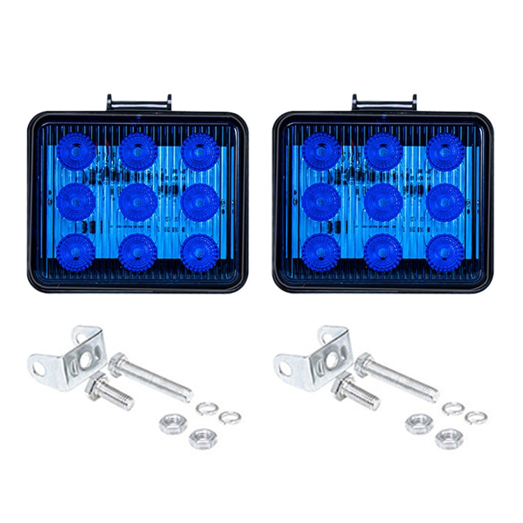 2 pezzi ZS-7013 Spia stroboscopica impermeabile per auto/camion da 3 pollici e 9 LED