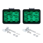 2 pezzi ZS-7013 Spia stroboscopica impermeabile per auto/camion da 3 pollici e 9 LED
