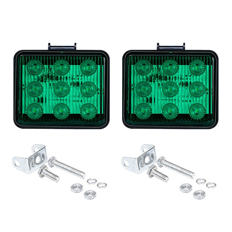 2 pezzi ZS-7013 Spia stroboscopica impermeabile per auto/camion da 3 pollici e 9 LED