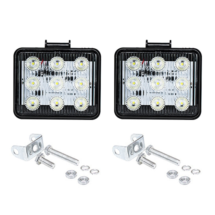 2 pezzi ZS-7013 Spia stroboscopica impermeabile per auto/camion da 3 pollici e 9 LED