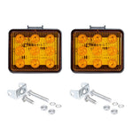 2 pezzi ZS-7013 Spia stroboscopica impermeabile per auto/camion da 3 pollici e 9 LED