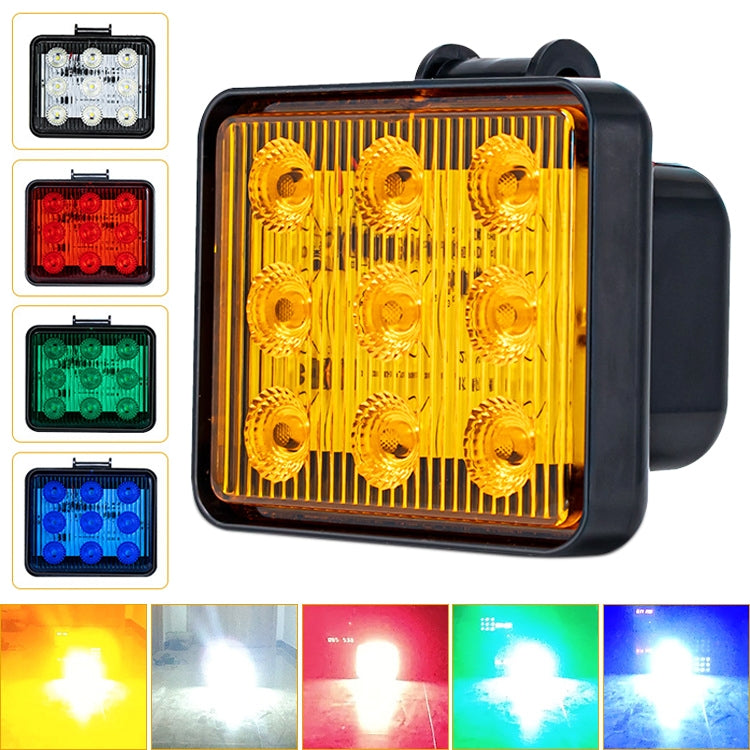2 pezzi ZS-7013 Spia stroboscopica impermeabile per auto/camion da 3 pollici e 9 LED
