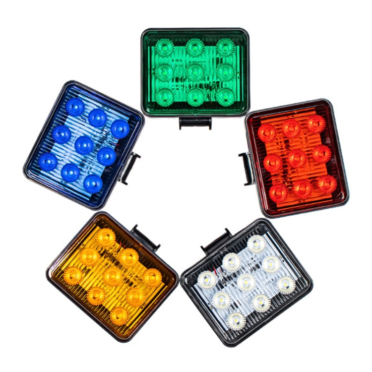 2 pezzi ZS-7013 Spia stroboscopica impermeabile per auto/camion da 3 pollici e 9 LED