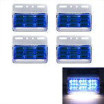 4 PZ ZS-9001 DC24V 9D Indicatore laterale impermeabile per auto/camion Indicatore luminoso Lampadina, Blue Light, Green Light, Red Light, White Light, Yellow Light