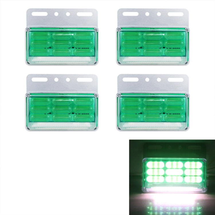 4 PZ ZS-9001 DC24V 9D Indicatore laterale impermeabile per auto/camion Indicatore luminoso Lampadina, Blue Light, Green Light, Red Light, White Light, Yellow Light