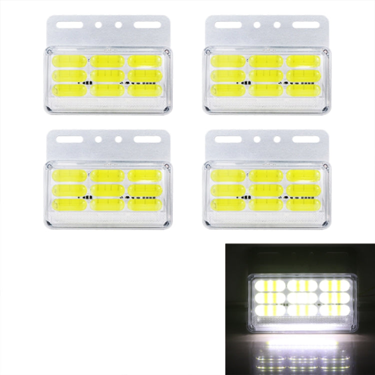 4 PZ ZS-9001 DC24V 9D Indicatore laterale impermeabile per auto/camion Indicatore luminoso Lampadina, Blue Light, Green Light, Red Light, White Light, Yellow Light