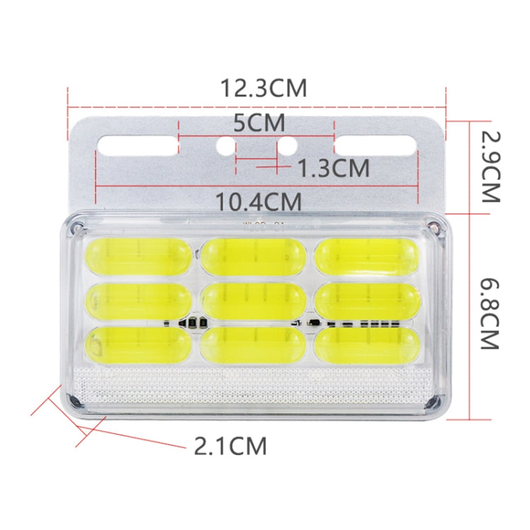 4 PZ ZS-9001 DC24V 9D Indicatore laterale impermeabile per auto/camion Indicatore luminoso Lampadina, Blue Light, Green Light, Red Light, White Light, Yellow Light