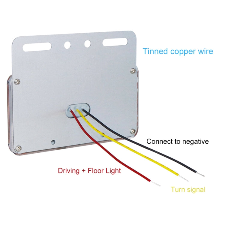 4 PZ ZS-9001 DC24V 9D Indicatore laterale impermeabile per auto/camion Indicatore luminoso Lampadina, Blue Light, Green Light, Red Light, White Light, Yellow Light